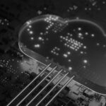 A glowing blue cloud-shaped icon hovers above a dark circuit board, with illuminated lines connecting the cloud to the board, symbolizing innovative cloud technologies and digital connectivity.
